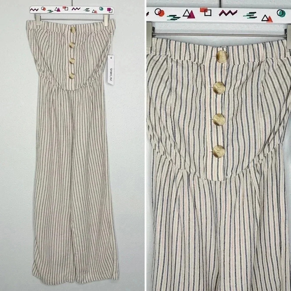 Anthropologie Sam & Lavi Zoey Strapless Jumpsuit - Picture 2 of 8